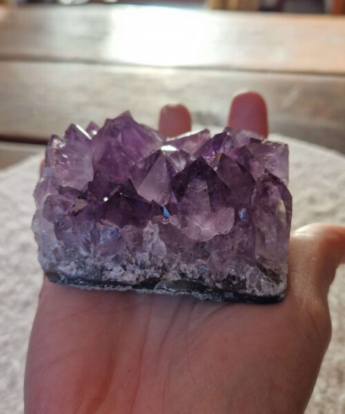 Premium High Grade Amethyst Druzy Cluster Piece 90 - 365g H4xW7.5xD6.5cm - Image 9