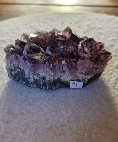 Premium High Grade Amethyst Druzy Cluster Piece 91 - 447g H5xW11xD7cm