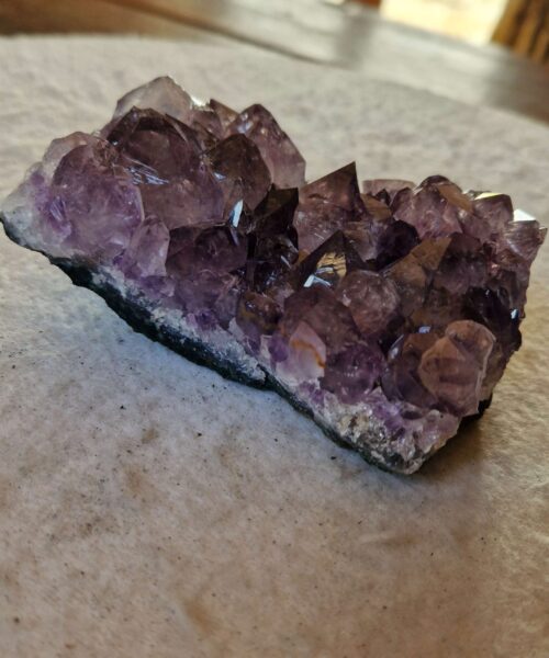 Premium High Grade Amethyst Druzy Cluster Piece 93 - 468g H4.5xW10.5xD6.5cm - Image 10