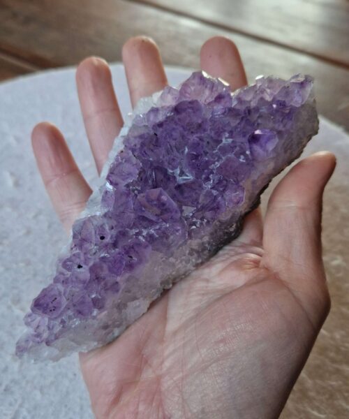 Premium High Grade Amethyst Druzy Cluster Piece 94 - 349g H4.5xW14xD6cm - Image 7