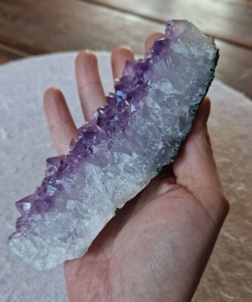 Premium High Grade Amethyst Druzy Cluster Piece 94 - 349g H4.5xW14xD6cm - Image 8