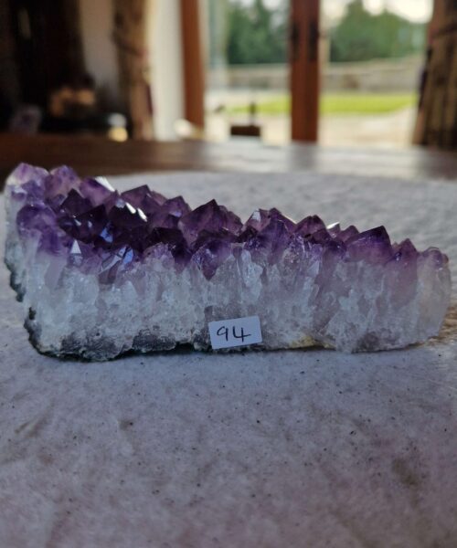 Premium High Grade Amethyst Druzy Cluster Piece 94 - 349g H4.5xW14xD6cm - Image 9