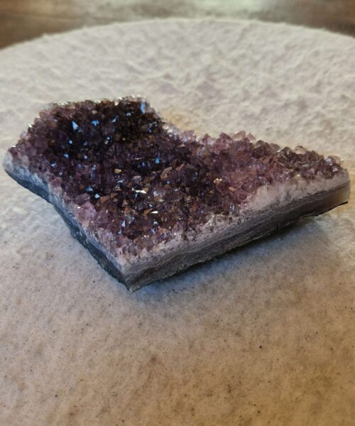 Alternative view of Premium High Grade Amethyst Druzy Cluster Piece 96 - 327g H3.5xW10xD7cm