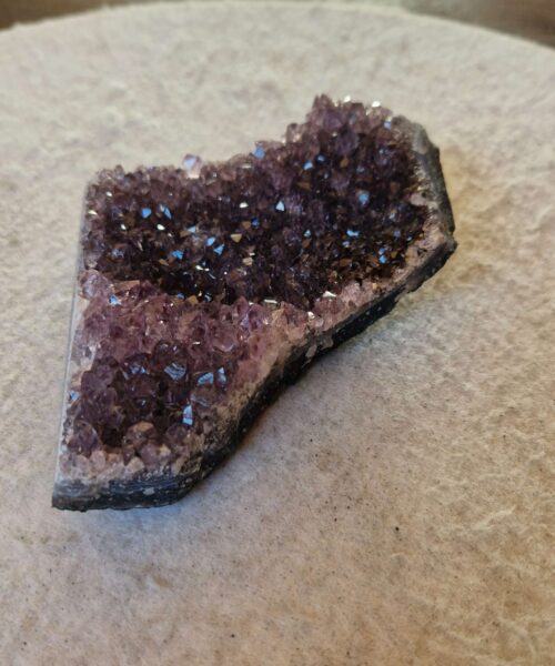 Premium High Grade Amethyst Druzy Cluster Piece 96 - 327g H3.5xW10xD7cm - Image 4