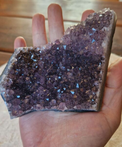 Premium High Grade Amethyst Druzy Cluster Piece 96 - 327g H3.5xW10xD7cm - Image 8