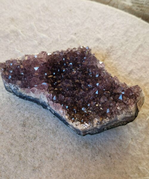 Premium High Grade Amethyst Druzy Cluster Piece 96 - 327g H3.5xW10xD7cm - Image 10