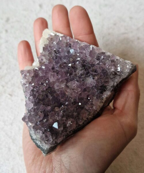 Premium High Grade Amethyst Druzy Cluster Piece 97 - 295g H3.5xW9xD9cm - Image 10