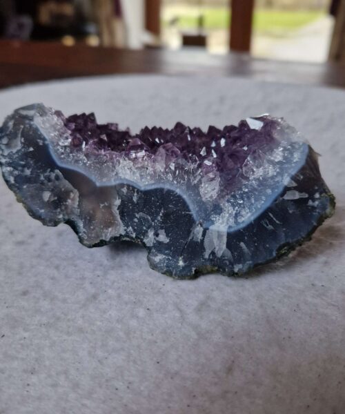 Premium High Grade Amethyst Druzy Cluster Piece 98 - 325g H4.5xW11xD6cm - Image 6