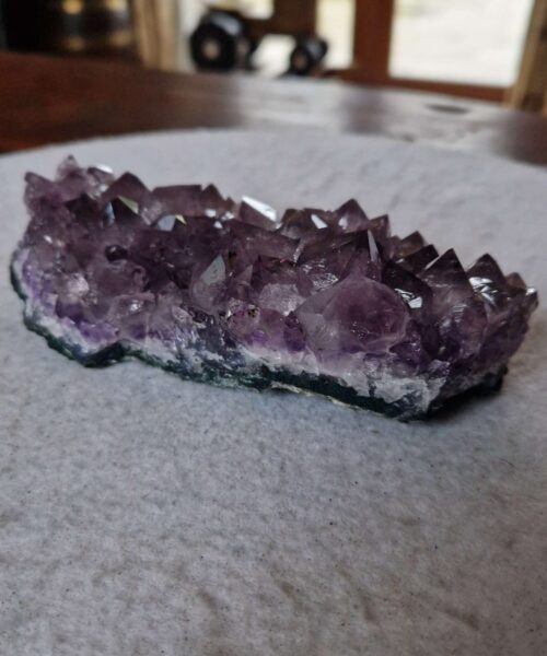 Alternative view of Large Premium High Grade Amethyst Raw Druzy Cluster Piece 99 - 616g H4xW16xD7cm