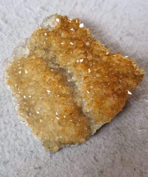 Large Premium High Grade Citrine Raw Druzy Cluster Piece 34 - 606g H3.5xW12.5xD12.5cm