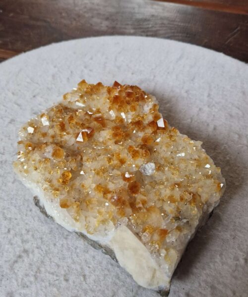 Large Premium High Grade Citrine Raw Druzy Cluster Piece 38 - 1.148g H4xW16xD13cm - Image 5