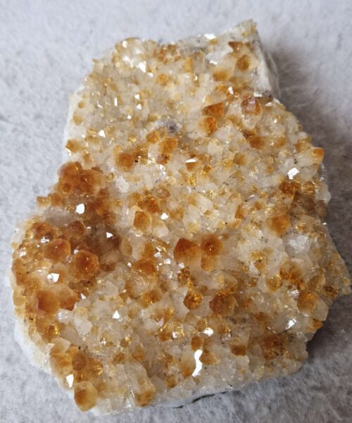 Large Premium High Grade Citrine Raw Druzy Cluster Piece 38 - 1.148g H4xW16xD13cm - Image 10