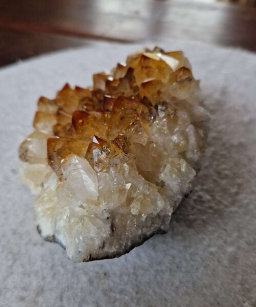 Large Premium High Grade Citrine Raw Druzy Cluster Piece 40 - 888g H6.5xW15xD11cm - Image 4