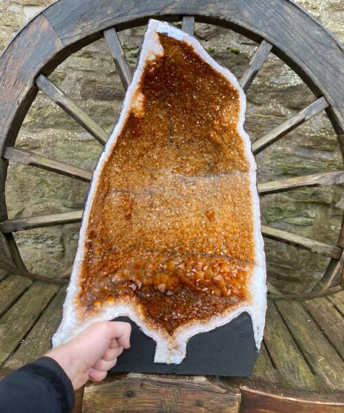 Alternative view of Tall Citrine Geode 279 Crystal Cluster Druzy Premium Grade 42.35kg H59xW48xD28cm