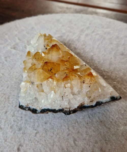 Large Premium High Grade Citrine Raw Druzy Cluster Piece 49 - 631g H5xW15xD12cm - Image 4