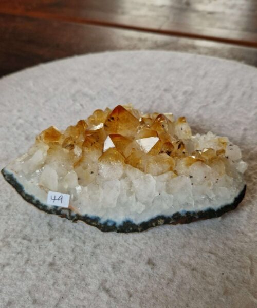 Large Premium High Grade Citrine Raw Druzy Cluster Piece 49 - 631g H5xW15xD12cm - Image 7