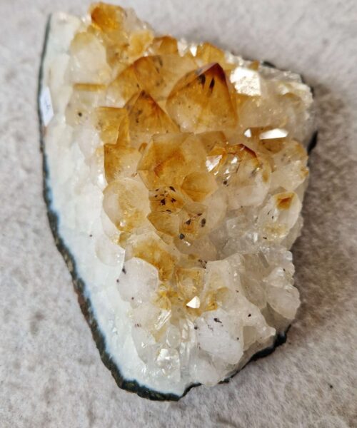 Large Premium High Grade Citrine Raw Druzy Cluster Piece 49 - 631g H5xW15xD12cm