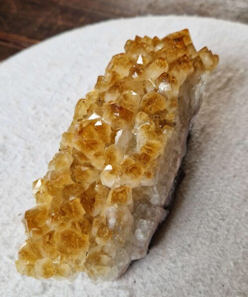 Large Premium High Grade Citrine Raw Druzy Cluster Piece 51 - 1.161g H7xW19xD7cm