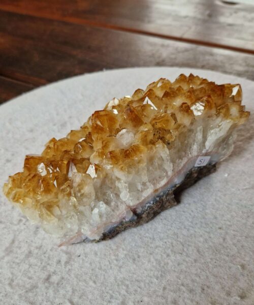 Large Premium High Grade Citrine Raw Druzy Cluster Piece 51 - 1.161g H7xW19xD7cm - Image 5