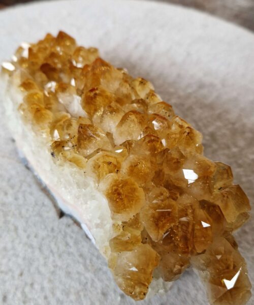 Large Premium High Grade Citrine Raw Druzy Cluster Piece 51 - 1.161g H7xW19xD7cm - Image 6