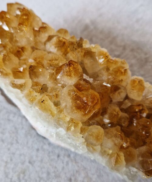 Large Premium High Grade Citrine Raw Druzy Cluster Piece 51 - 1.161g H7xW19xD7cm - Image 9