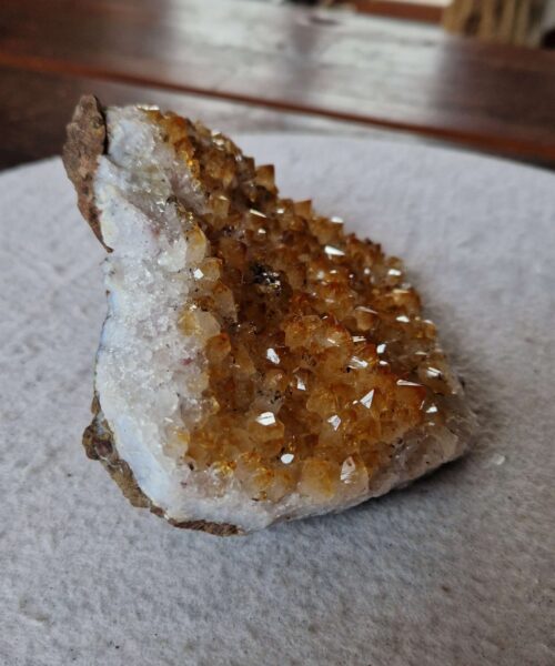 Large Premium High Grade Citrine Raw Druzy Cluster Piece 52 - 742g H7.5xW14xD12.5cm - Image 5
