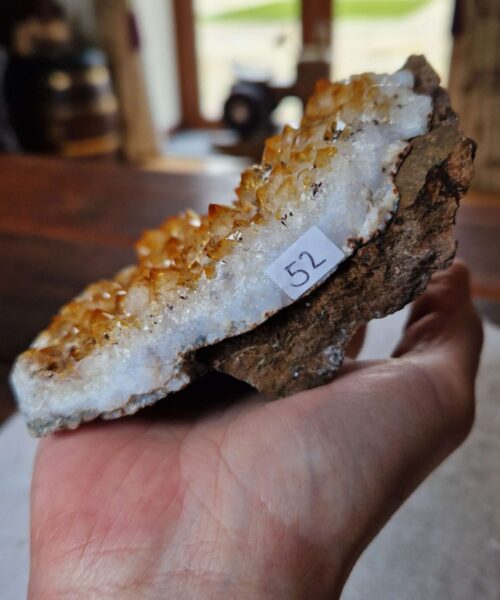 Large Premium High Grade Citrine Raw Druzy Cluster Piece 52 - 742g H7.5xW14xD12.5cm - Image 9