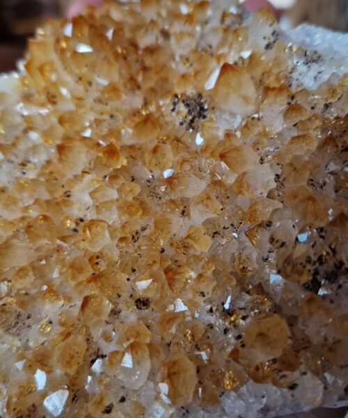 Large Premium High Grade Citrine Raw Druzy Cluster Piece 52 - 742g H7.5xW14xD12.5cm - Image 10