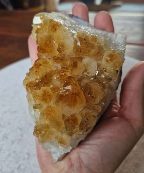 Large Premium High Grade Citrine Raw Druzy Cluster Piece 53 - 712g H7xW12xD9cm - Image 8