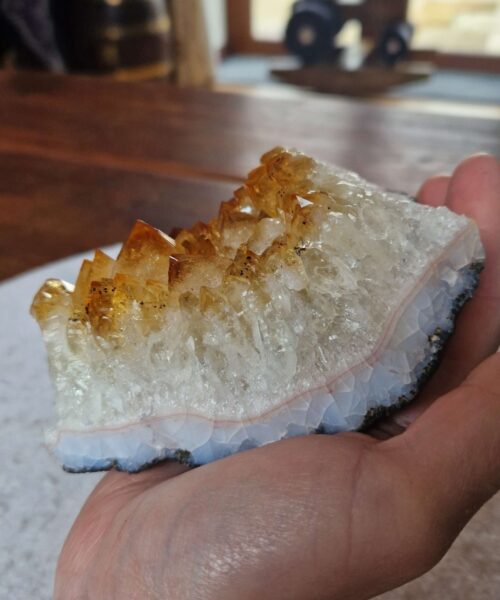 Large Premium High Grade Citrine Raw Druzy Cluster Piece 53 - 712g H7xW12xD9cm - Image 9