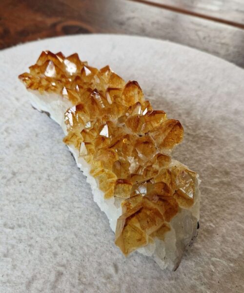 Large Premium High Grade Citrine Raw Druzy Cluster Piece 55 - 1.108g H7xW19xD6cm - Image 3