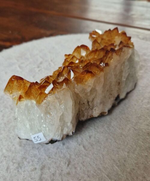 Large Premium High Grade Citrine Raw Druzy Cluster Piece 55 - 1.108g H7xW19xD6cm - Image 4