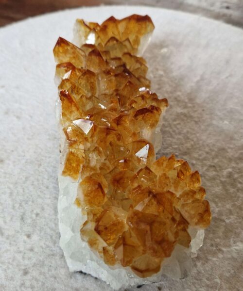 Large Premium High Grade Citrine Raw Druzy Cluster Piece 55 - 1.108g H7xW19xD6cm - Image 6