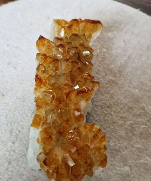 Large Premium High Grade Citrine Raw Druzy Cluster Piece 55 - 1.108g H7xW19xD6cm