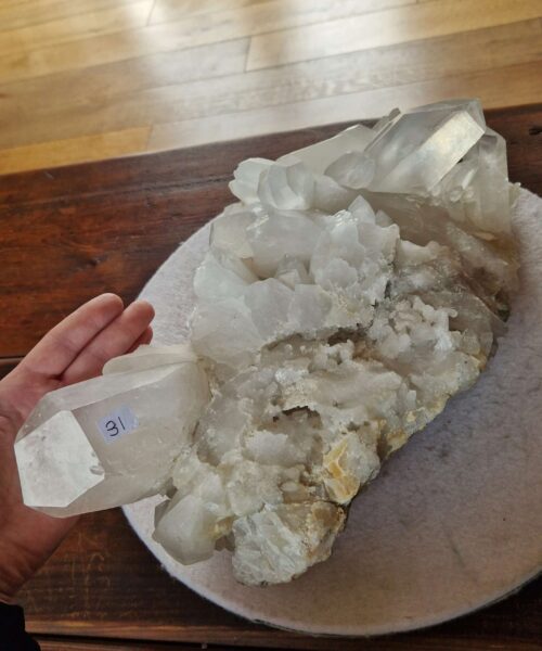 HUGE Premium Rare Clear White Rock Crystal Cluster 31 - 10.832g H18xW26xD27.5cm - Image 10