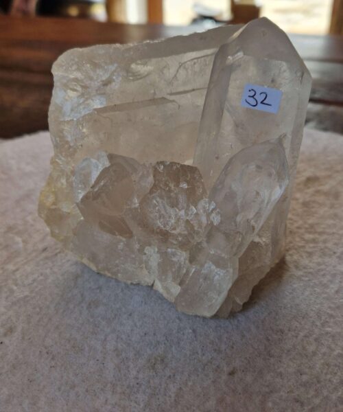 Large Premium Rare Clear White Rock Crystal Cluster 32 - 1.063g H9.5xW10.5xD9cm - Image 4