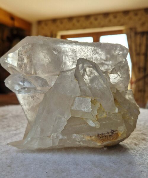 Large Premium Rare Clear White Rock Crystal Cluster 32 - 1.063g H9.5xW10.5xD9cm - Image 8