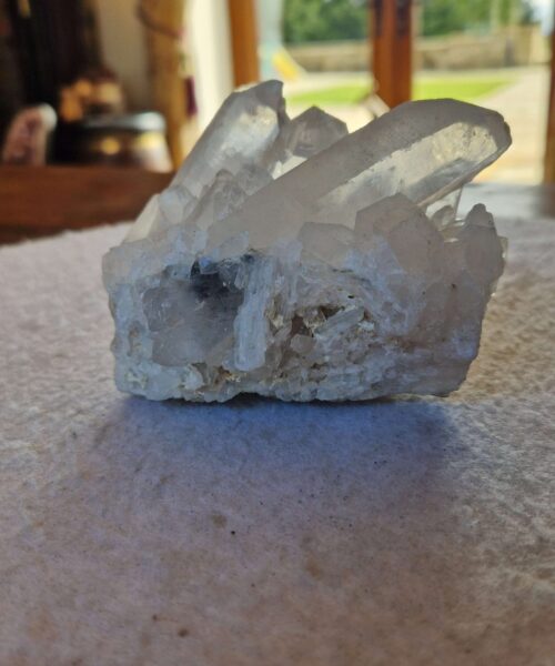 Large Premium Rare Clear White Rock Crystal Cluster 34 - 526g H8xW10xD8.5cm