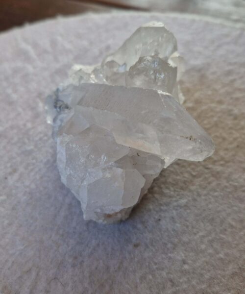 Large Premium Rare Clear White Rock Crystal Cluster 34 - 526g H8xW10xD8.5cm - Image 3