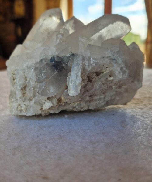 Large Premium Rare Clear White Rock Crystal Cluster 34 - 526g H8xW10xD8.5cm - Image 7