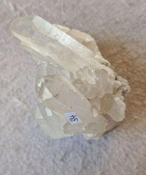 Large Premium Rare Clear White Rock Crystal Cluster 34 - 526g H8xW10xD8.5cm - Image 10