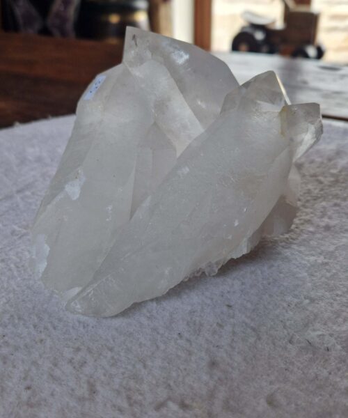 Large Premium Rare Clear White Rock Crystal Cluster 35 - 962g H8.5xW13xD10cm