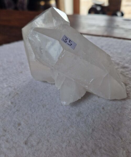 Large Premium Rare Clear White Rock Crystal Cluster 35 - 962g H8.5xW13xD10cm - Image 7