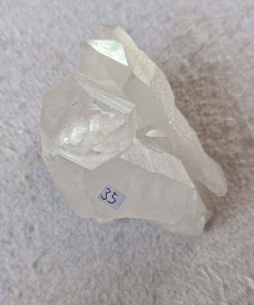 Large Premium Rare Clear White Rock Crystal Cluster 35 - 962g H8.5xW13xD10cm - Image 8