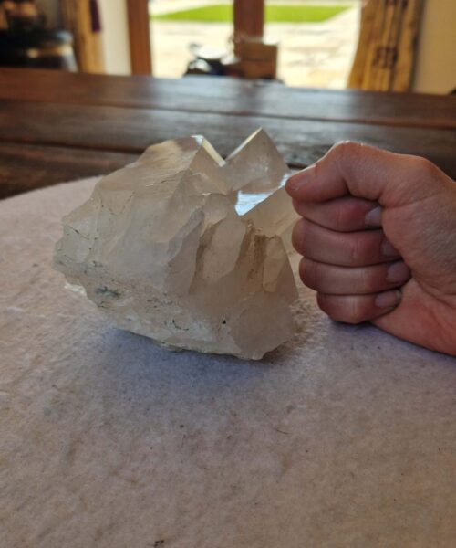 Large Premium Rare Clear White Rock Crystal Cluster 36 - 1.544g H9xW16xD10.5cm - Image 8