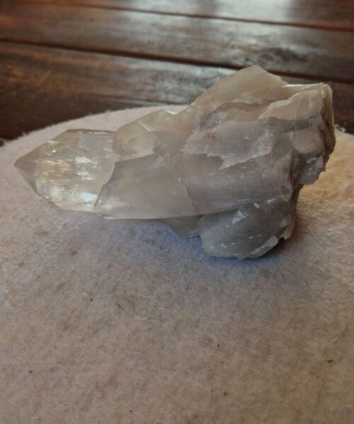 Alternative view of Large Premium Rare Clear White Rock Crystal Cluster 37 - 1.541g H9xW19xD9cm