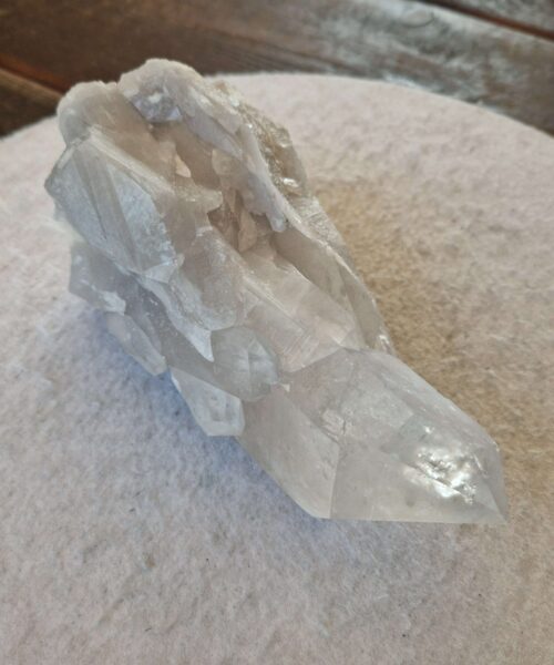 Large Premium Rare Clear White Rock Crystal Cluster 37 - 1.541g H9xW19xD9cm - Image 5
