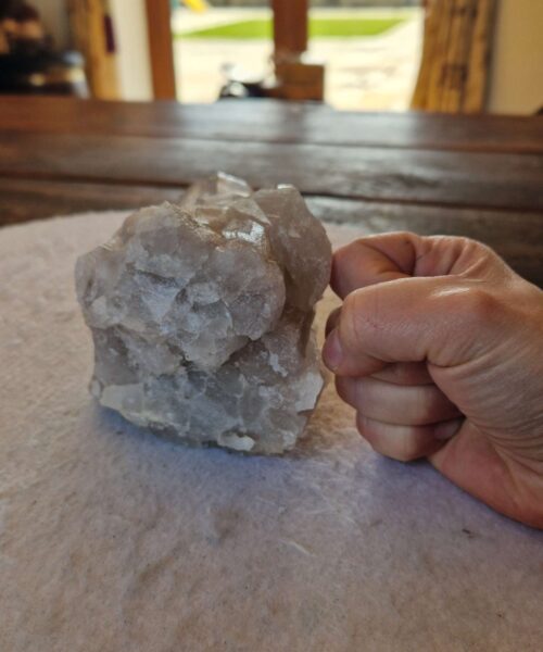 Large Premium Rare Clear White Rock Crystal Cluster 37 - 1.541g H9xW19xD9cm - Image 9