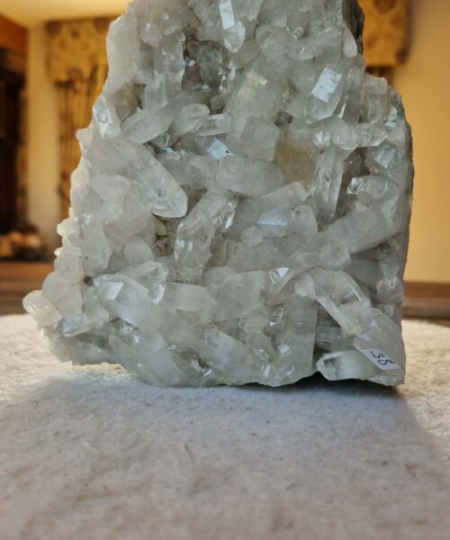 HUGE Premium Rare Clear White Rock Crystal Cluster 38 - 2.182g H16.5xW14xD11cm