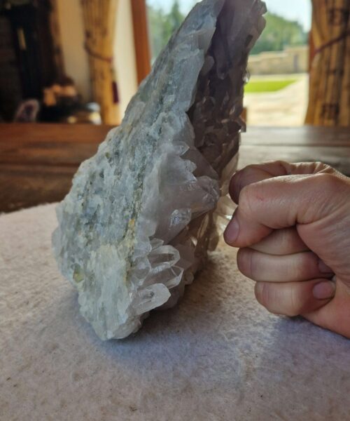 HUGE Premium Rare Clear White Rock Crystal Cluster 38 - 2.182g H16.5xW14xD11cm - Image 8